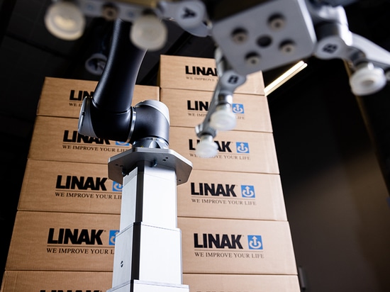 New LINAK lifting column for cobot palletisers: Reach new heights