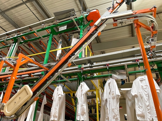 Modernization of an overhead system at an industrial laundry