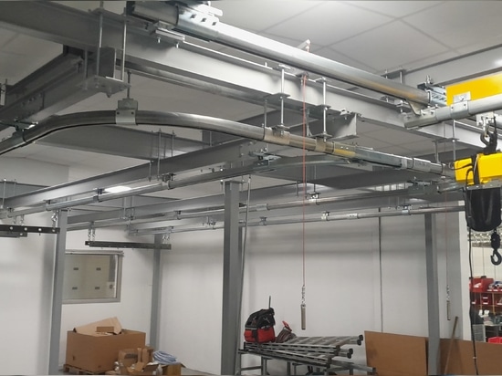 OCA manual overhead handling system including pull switches and overhead crane