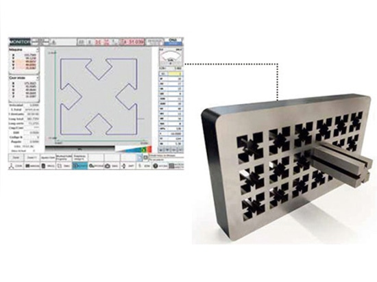 A CNC with the most advanced technology, with a Windows-style operating system and the ability to control 5 axes.