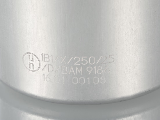 Transport bottle aluminium UN (Bürkle GmbH)