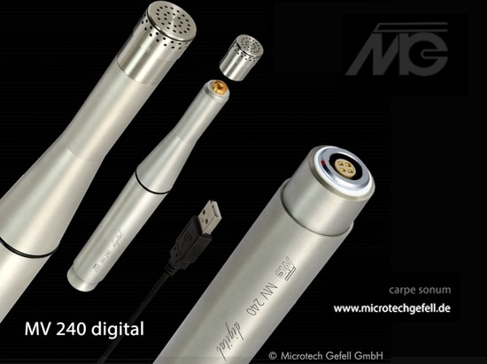 MV 240 digital - New fields of application in weatherproof microphones, R&D, teaching, training and more