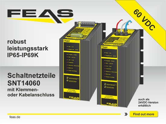 Powerful, robust, versatile: The SNT14060 series from FEAS