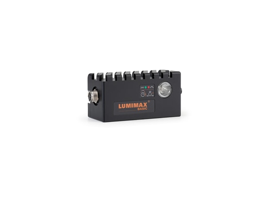 Operating the LUMIMAX BASIC Strobe together with the BASIC Controller BFC1 provides up to 30 times more light output than in permanent operation