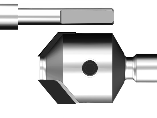 Interchangable PCD diamond Countersink from LEUCO
