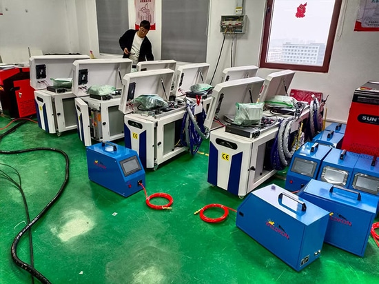 Handheld Laser Welding Machine From Spain Has Been Debugged And Is Ready To Be Shipped