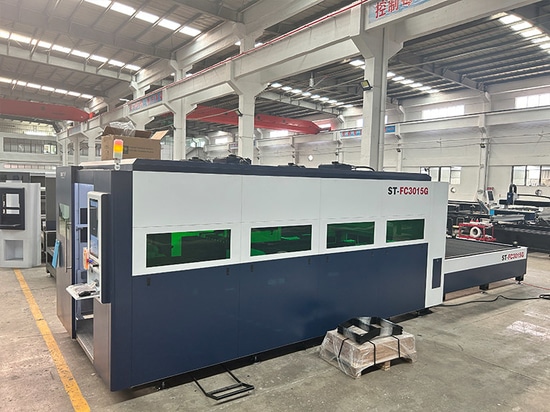 Indonesia Customer's 6KW Laser Cutting Machine for Debugging And Testing before Delivery