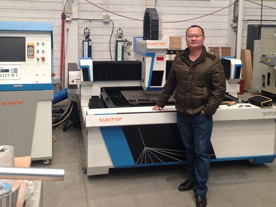 Argentina Labeling Machinery Factory Introduced Suntop Fiber Metal Laser Cutting Machine To Improve Production Efficiency