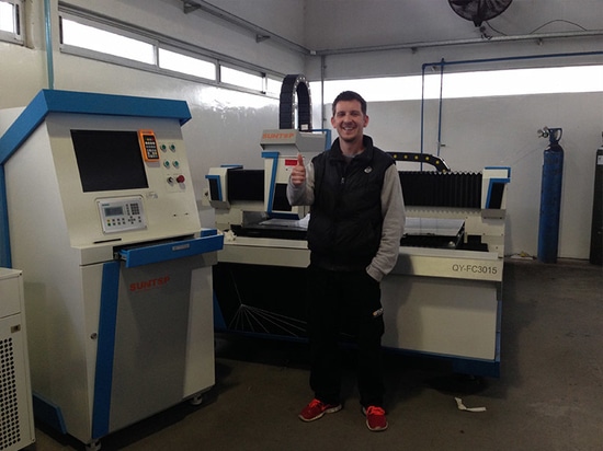 Suntop Single Table Fiber Laser Cutting Machine Was Installed in Argentina in The Year 2014
