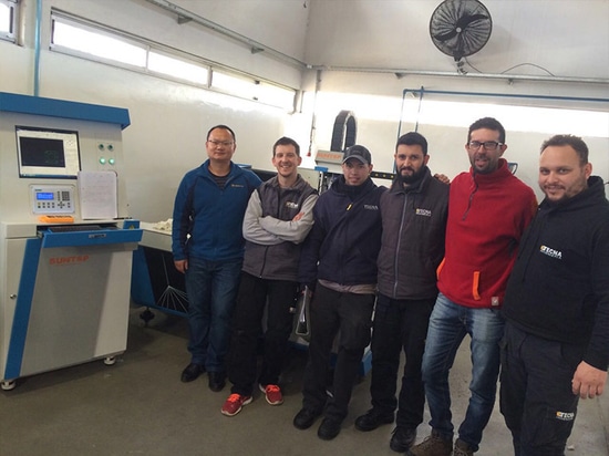 Suntop Single Table Fiber Laser Cutting Machine Was Installed in Argentina in The Year 2014