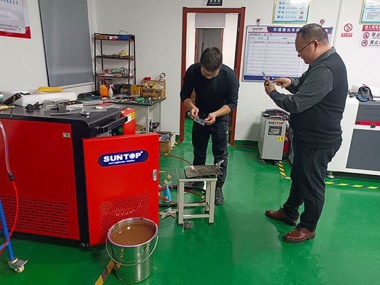 SUNTOP Conducts Live Laser Welding Test for French Client