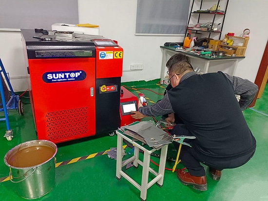 SUNTOP Conducts Live Laser Welding Test for French Client