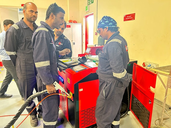 Customer in Dubai, UAE Purchases SUNTOP Handheld Laser Welding Machine And Conducts On-site Installation And Training