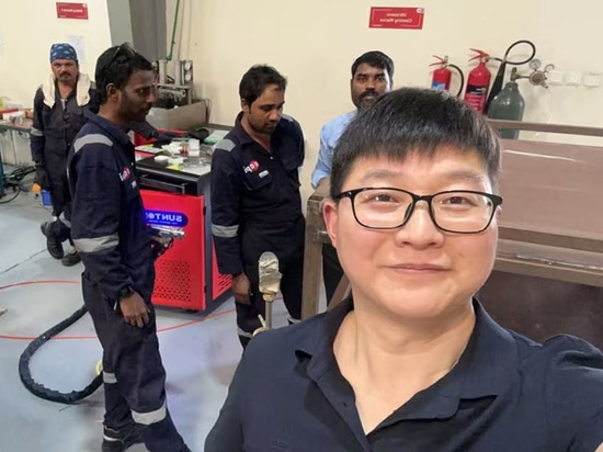 Customer in Dubai, UAE Purchases SUNTOP Handheld Laser Welding Machine And Conducts On-site Installation And Training