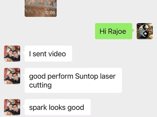 Positive Feedback From Indonesian Client on Suntop Laser Cutting