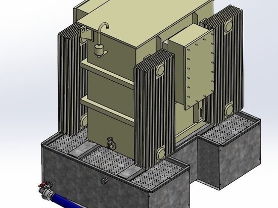 SANERGRID TRT-H, fire-resistant bundle with raised beams to facilitate maintenance and air circulation