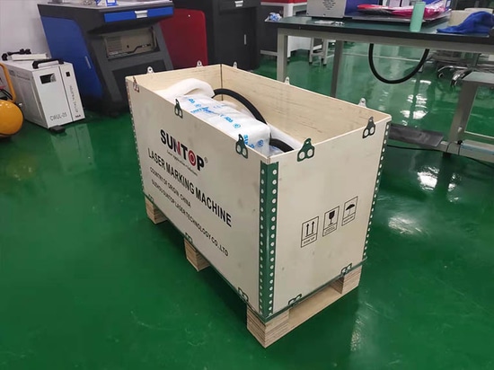 Portable Laser Marking Machine Purchased by Colombian Customer Successfully Packed And Shipment