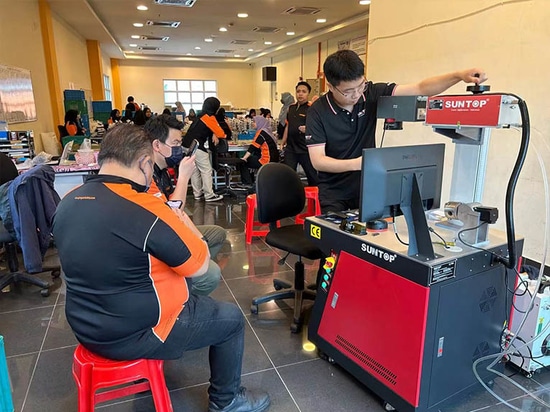 Suntop Delivers 3D UV Laser Marking Machine To Malaysia for Product Upgrade
