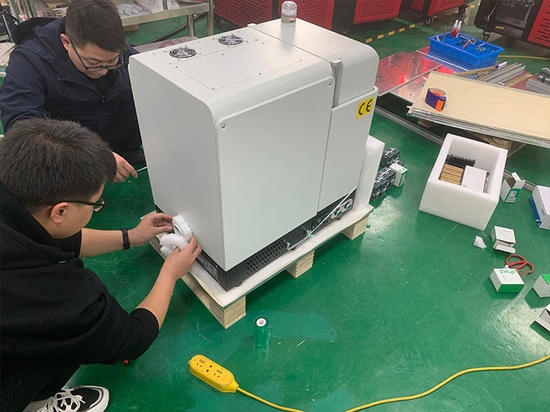 Enclosed Portable Laser Marking Machine Purchased by German Customer Successfully Delivered