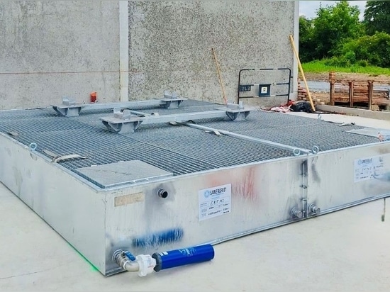 SONEC installation of Sanergrid ERT MODULO 2 modular tank and SPI filters for SNC