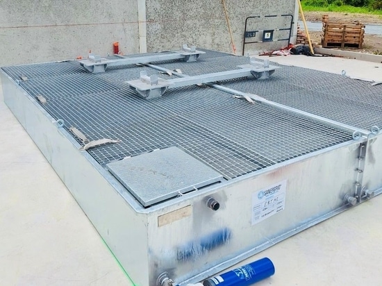 Positioning of Sanergrid modules and SPI hydrocarbon filters by Sonec