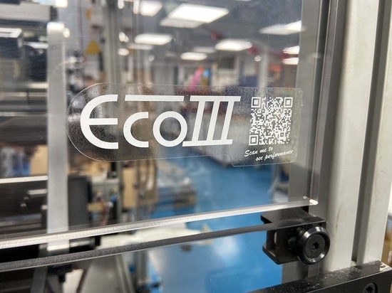 QR / Barcode (Image 3) QR Code on Low Tack Removable Clear Polyester (CPMSP20) - Special White resin ribbon print (CPMSR41 for refill / CPMSR41-RC for cartridge complete with refill)