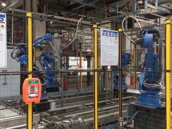 Fully automatic plant for drum filling