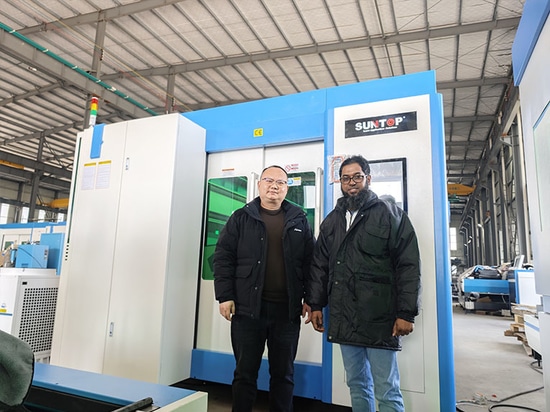 Bangladesh Customer Visits Suntop Factory and Orders Laser Cutting Machine