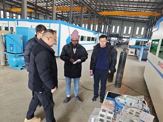 Bangladesh Customer Visits Suntop Factory and Orders Laser Cutting Machine