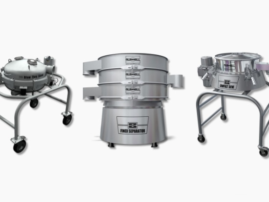 Industrial sieving legume flour