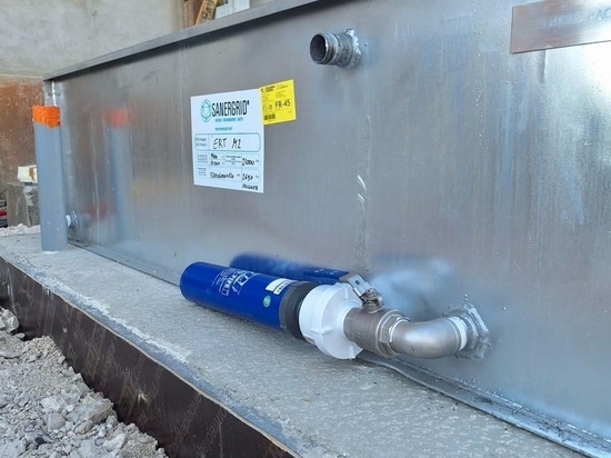 Rapid installation of the ERT MODULO retention system from Sanergrid on an electrical transformer