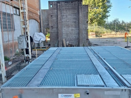 Rapid installation of the ERT MODULO retention system from Sanergrid on an electrical transformer