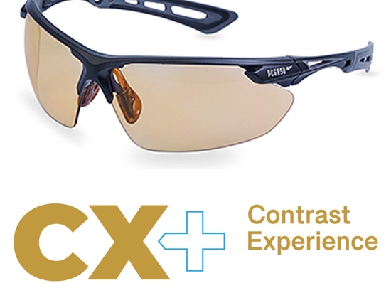 Safety glasses with CX+ filter, another version of the Cooper filter