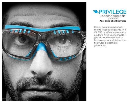 Who sells safety glasses with anti-fog coating?