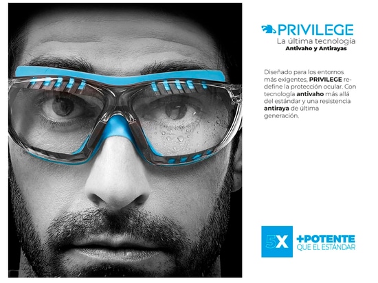Who sells safety glasses with anti-fog coating?