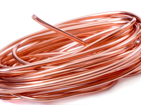 Native copper wire