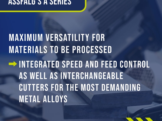 Assfalg's A series redefines weld seam preparation!