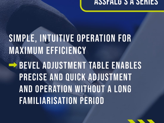 Assfalg's A series redefines weld seam preparation!