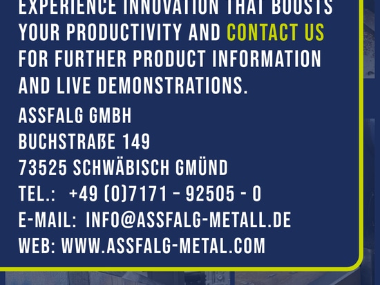 Assfalg's A series redefines weld seam preparation!