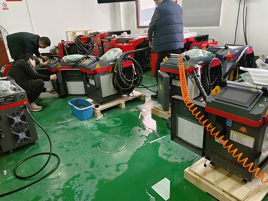 SUNTOP Successfully Delivers 8 Customized 1500W Handheld Laser Welding Machines to Spanish Client