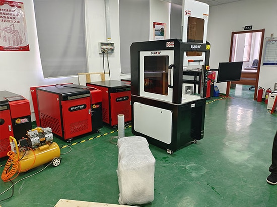 Custom UV Laser Marking Machine for Spanish Client Shipped: Featuring Dual Foot Pedals and Sliding Side Doors