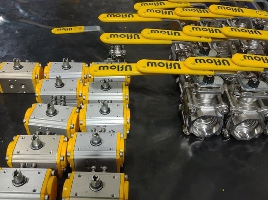 Ball Valve with Pneumatic Actuator – Industrial Automation