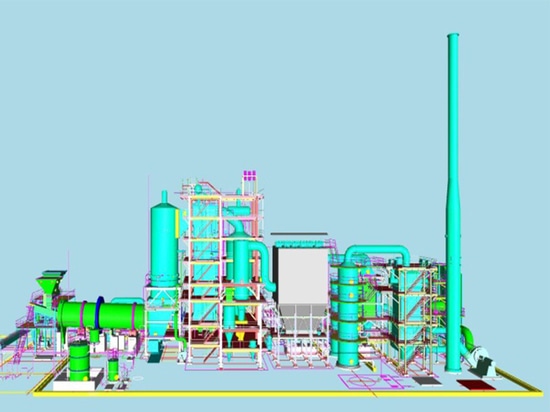 Ruiding's EPC Rotary Kiln System for 3000t/y Chemical Hazardous Waste