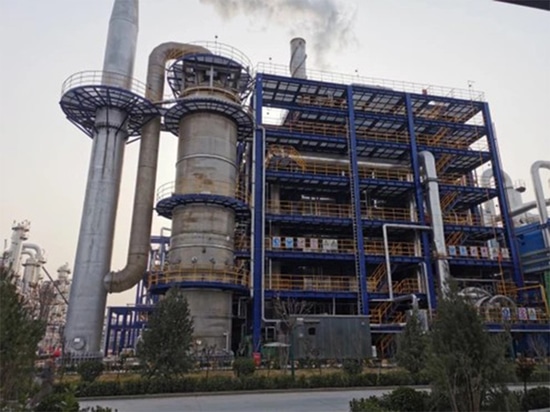 RTO system for the recombination of 100,000 tons/year methyl methacrylate and waste liquid