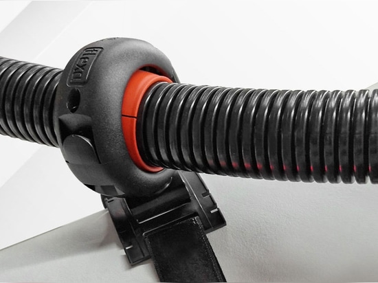 Rotatable tubing holder with velcro fastening