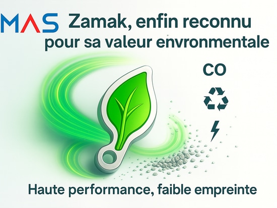 Zamak: The carbon footprint officially revised downward in the Ecoinvent database