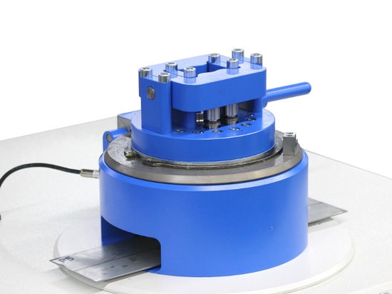 Automatic height compensation for the electrohydraulic cupping and deep-drawing testing machine Model 142-20 Basic