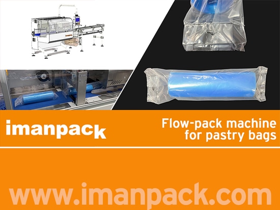 Advanced Intermittent flow-wrapping for pastry bag rolls