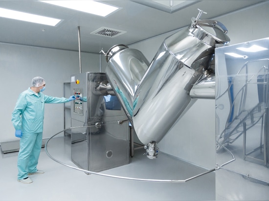 Controlled pharmaceutical production environment through environmental monitoring directly in the process