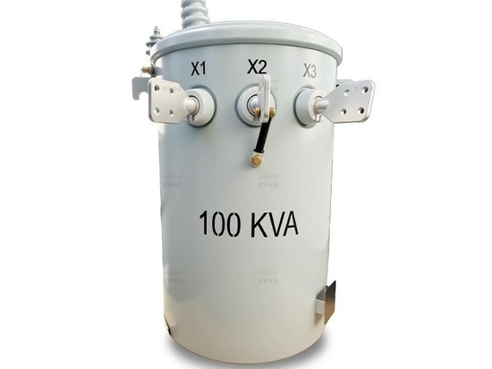 Single Phase Pole Mounted Transformer – 10-333 kVA, ANSI Standard, Oil Immersed, 34.5 kV to 120 V, Overhead Distribution Transformer for Utility & Commercial Applications